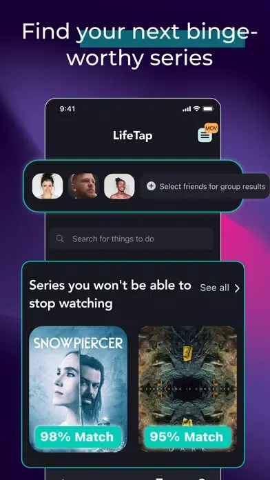 LifeTap: Search and Discover Ekran Görüntüleri