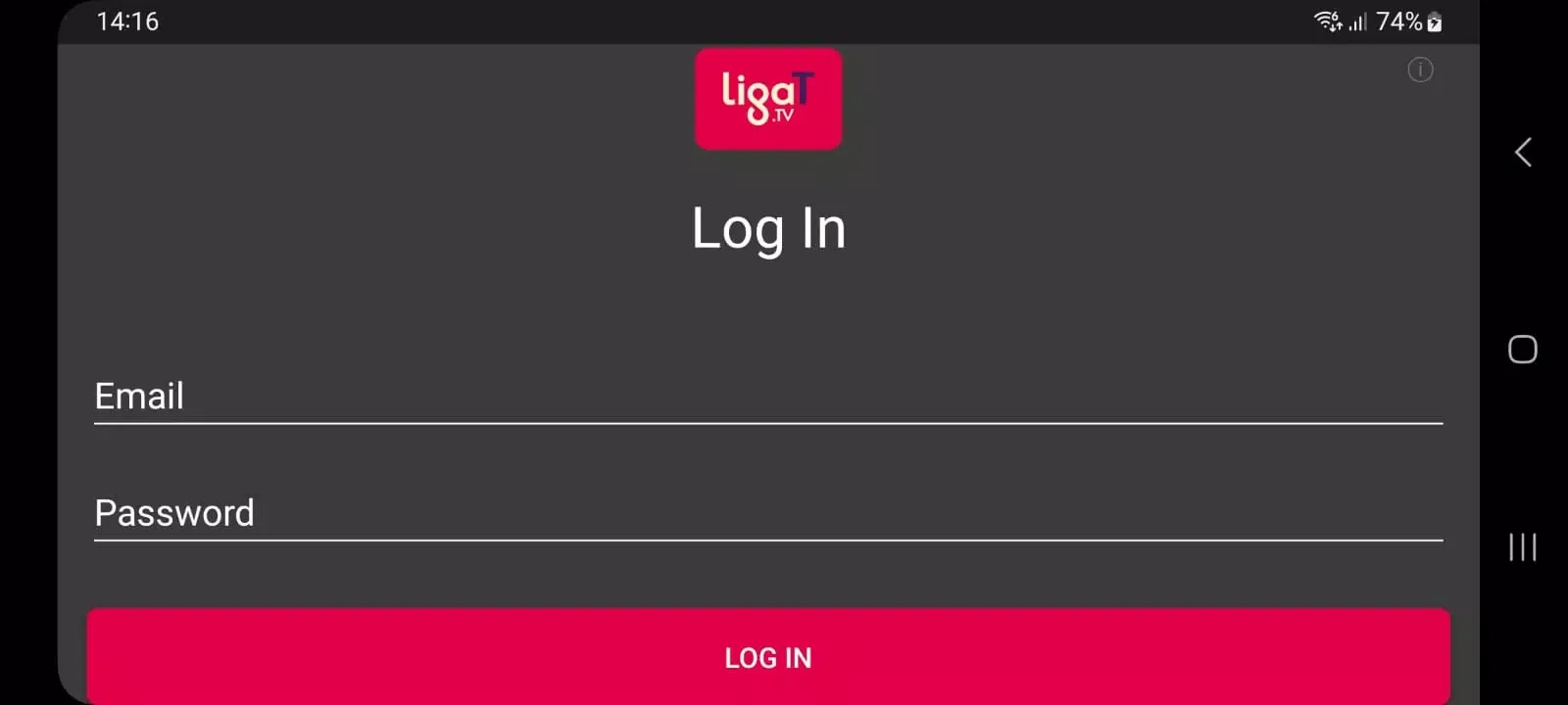 LigaT TV Screenshots