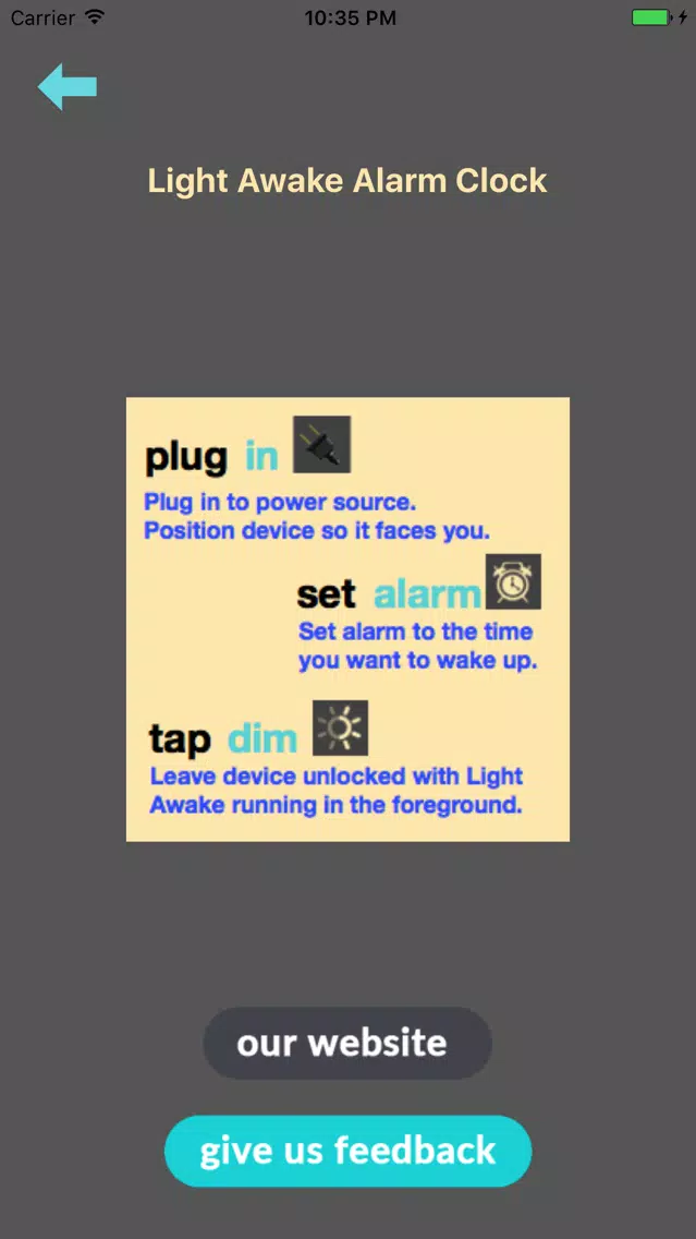 Light Awake Alarm Clock 2.0 سکرین شاٹس