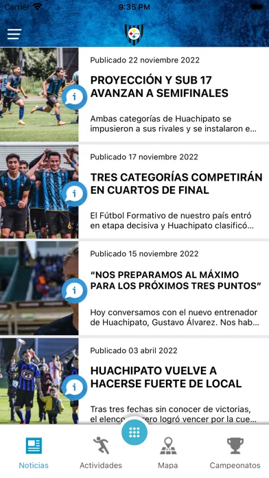 Ảnh chụp màn hình của Escuela Huachipato
