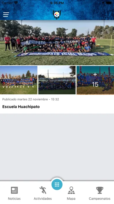 Ảnh chụp màn hình của Escuela Huachipato