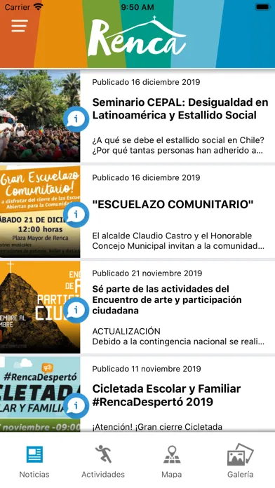 Captures d'écran de Renca Participa