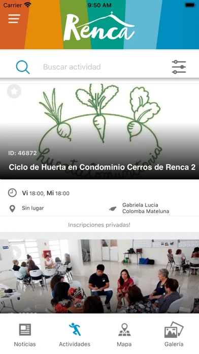 Captures d'écran de Renca Participa