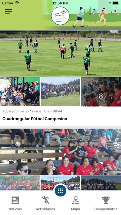 Zrzuty ekranu Deporte Municipal Temuco