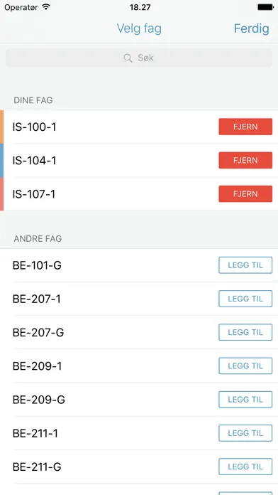Timeplan UiA سکرین شاٹس
