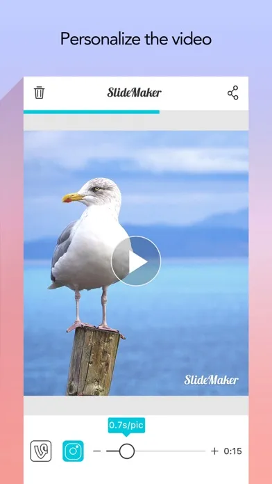 Captures d'écran de Slide Maker - Add Music to Photos & Make Slideshow