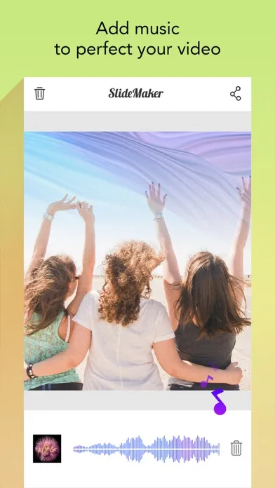 Captures d'écran de Slide Maker - Add Music to Photos & Make Slideshow