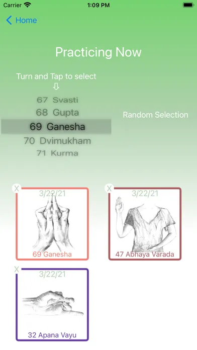 Tangkapan layar Hand Mudras