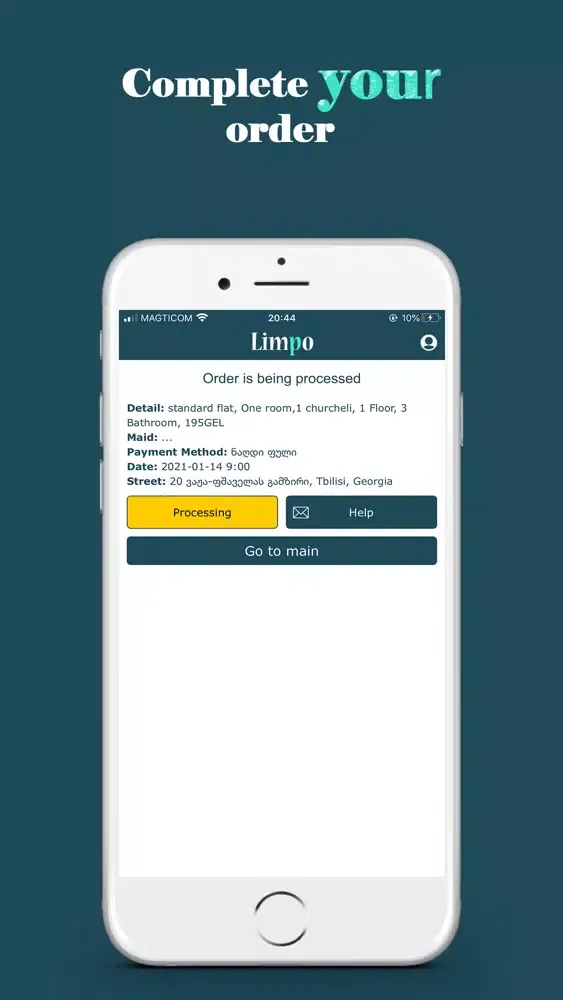 Zrzuty ekranu Limpo