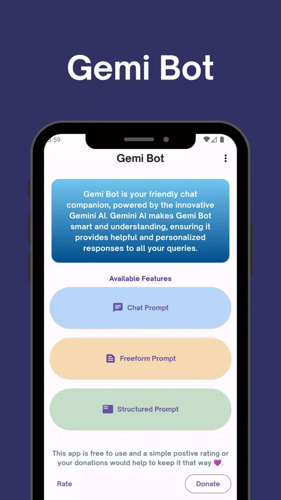 ภาพหน้าจอของ Gemi Bot