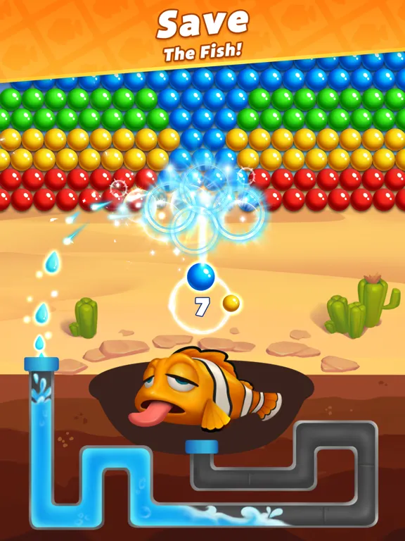 Bubble Shooter: Ocean Pop iPad  स्क्रीनशॉट