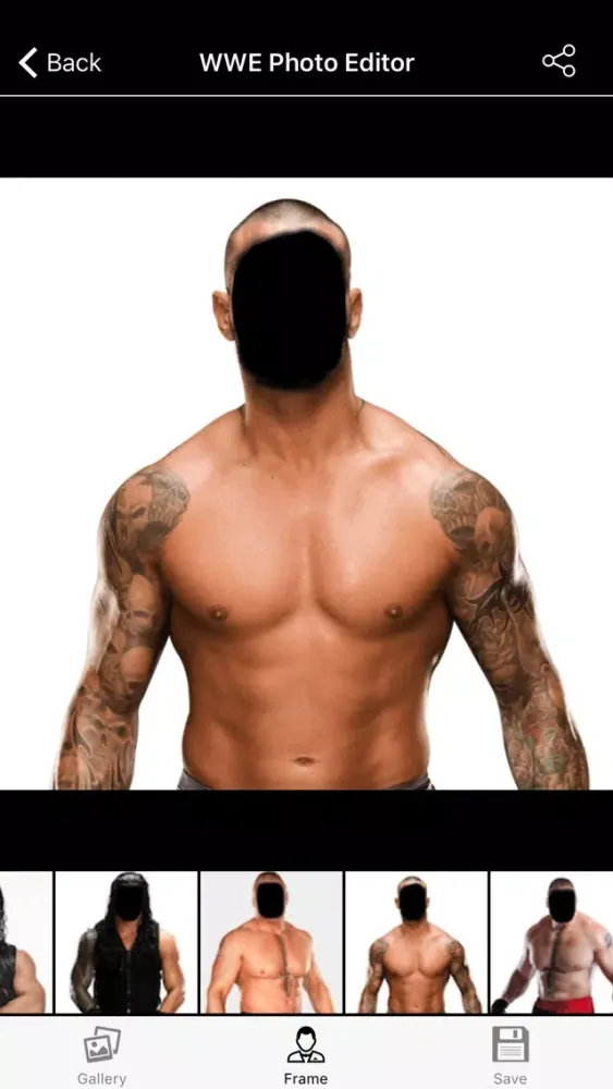 Capturas de pantalla de WWE : PHOTO EDITOR