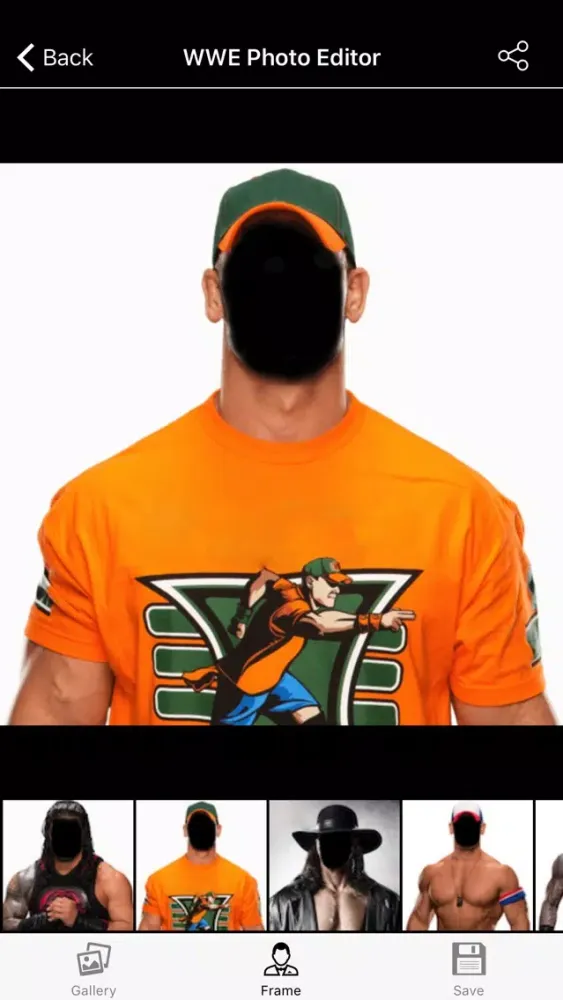 Capturas de pantalla de WWE : PHOTO EDITOR