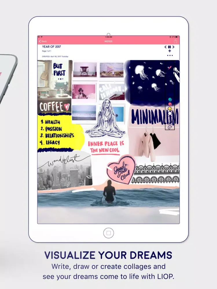 Ảnh chụp màn hình của LIOP - Your Planner, Journal, Notes and BFF iPad 