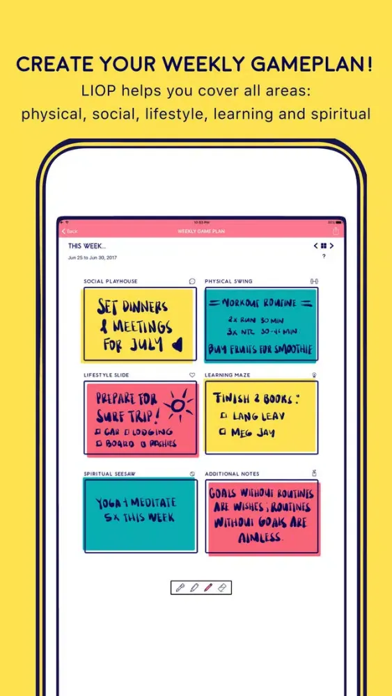 Ảnh chụp màn hình của LIOP - Your Planner, Journal, Notes and BFF