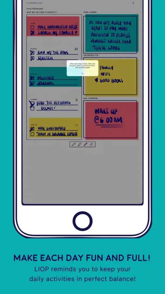 Ảnh chụp màn hình của LIOP - Your Planner, Journal, Notes and BFF