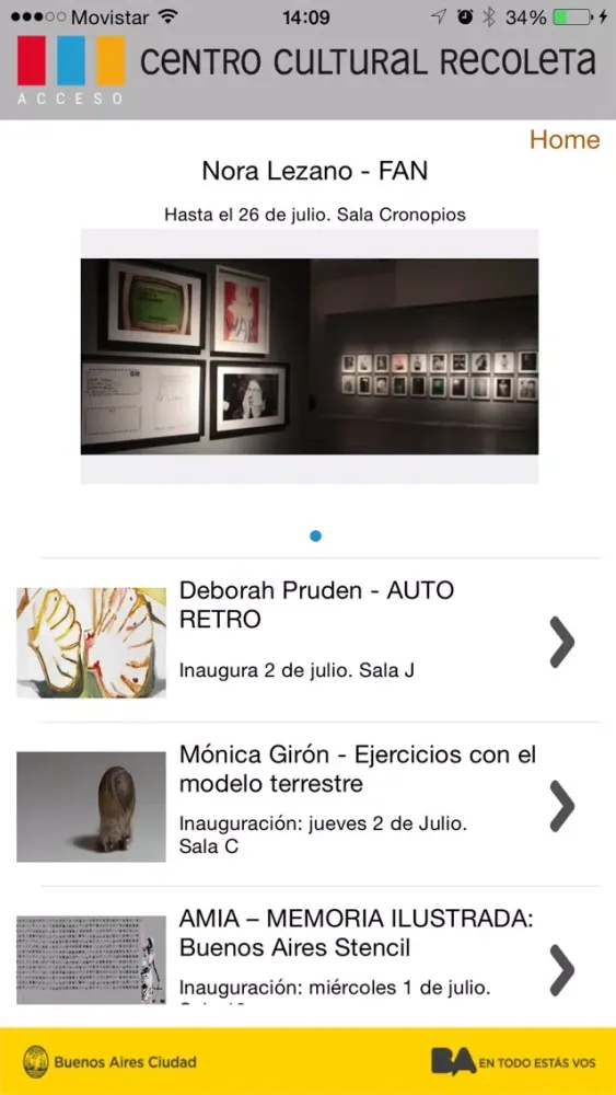 Centro Cultural Recoleta應用截圖