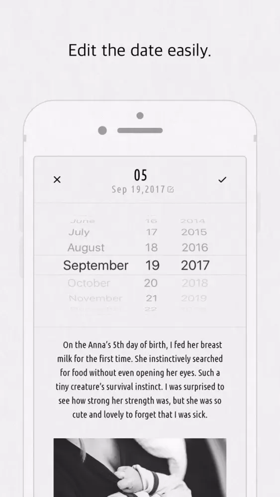Captures d'écran de 1095Days Lite - Baby Diary