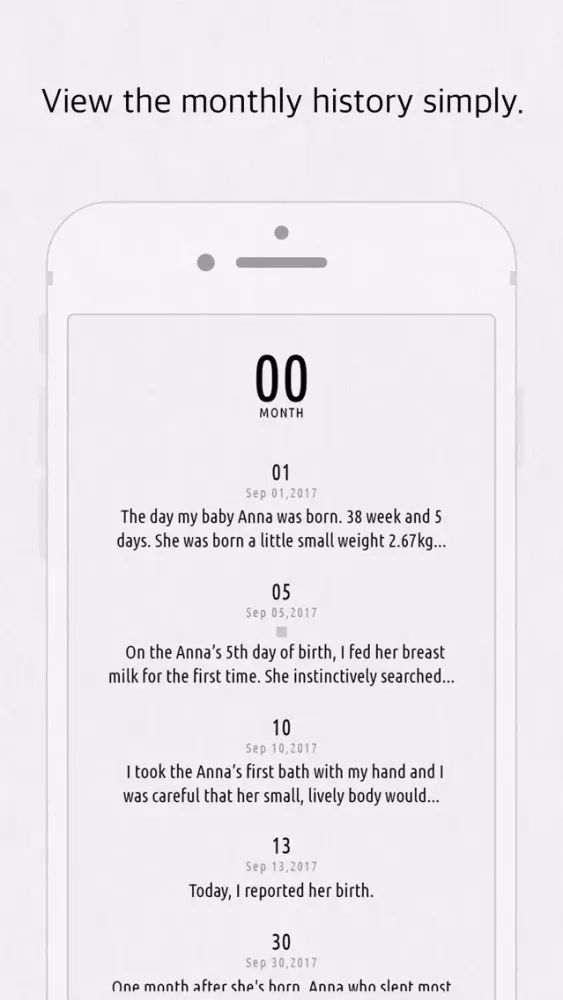 Captures d'écran de 1095Days Lite - Baby Diary