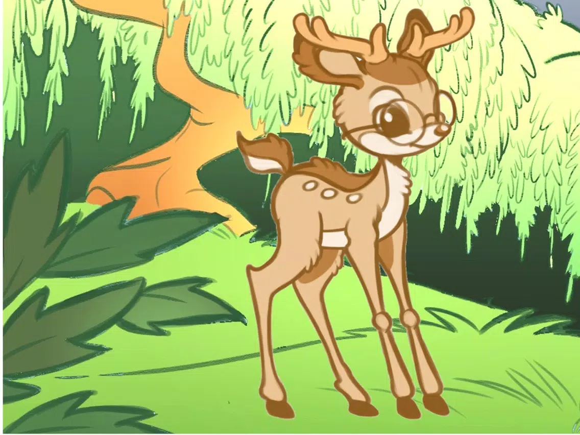 Ảnh chụp màn hình của Little Deer and the CGM iPad 