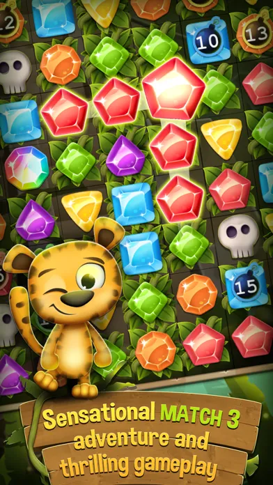 Captures d'écran de Diamonds and Jewels Match 3 Game - Matching Quest