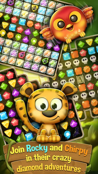 Captures d'écran de Diamonds and Jewels Match 3 Game - Matching Quest