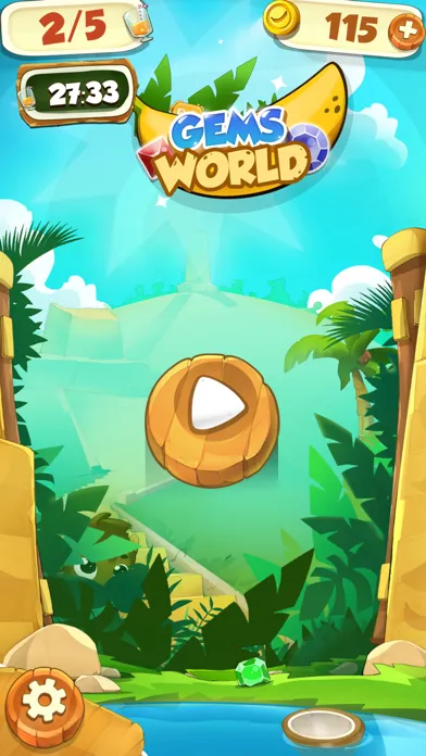 Tangkapan skrin Gems World Match 3 Puzzle - Jewel Adventure Games