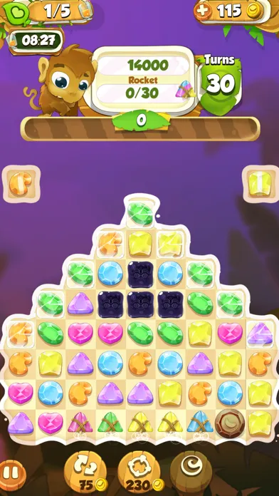 Tangkapan skrin Gems World Match 3 Puzzle - Jewel Adventure Games