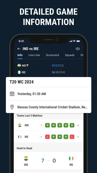 CricLive :Live Score Live line Ekran Görüntüleri