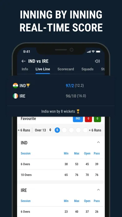 CricLive :Live Score Live line Ekran Görüntüleri