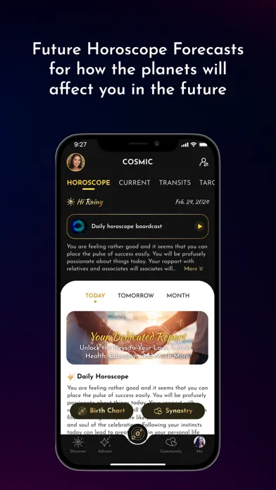 Tangkapan skrin AstroStar: Astrology Community