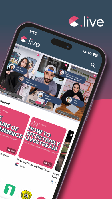C.Live - Watch, Stream, Earn سکرین شاٹس
