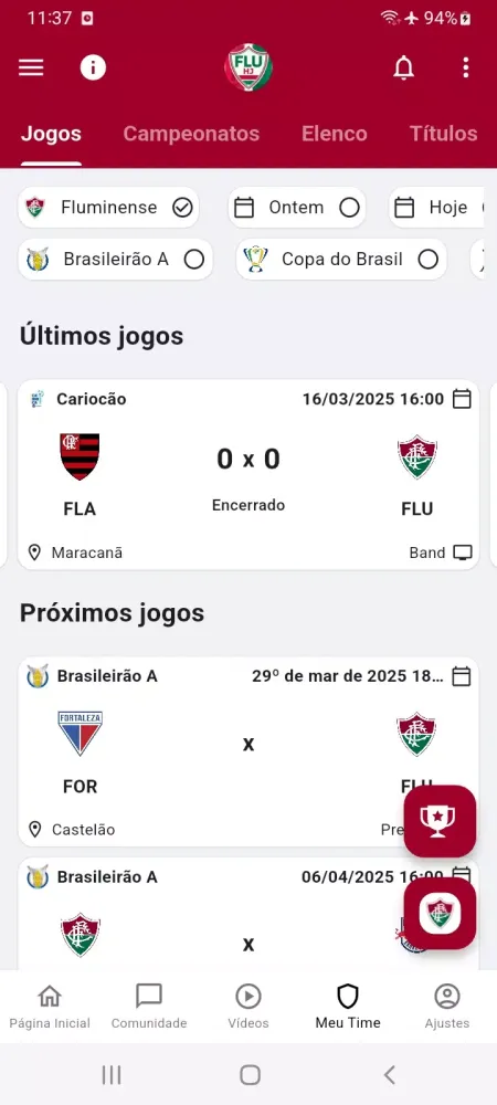 Screenshot di FluHoje