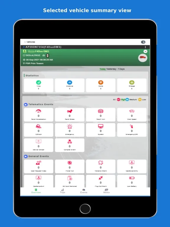 Fleetly Telematics iPad  스크린샷