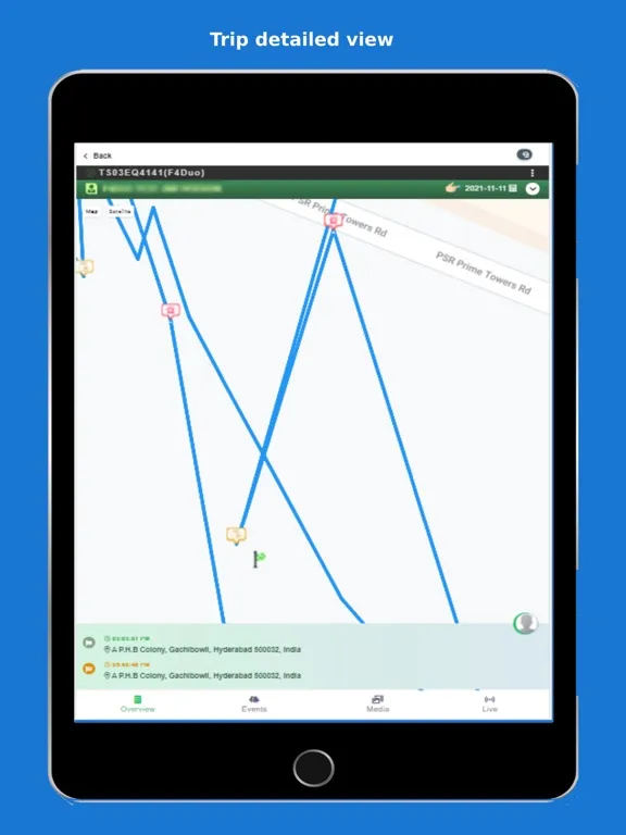 Fleetly Telematics iPad  스크린샷