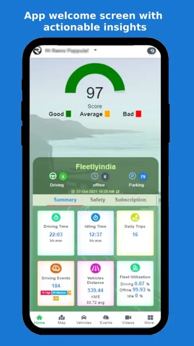 Fleetly Telematics 스크린샷