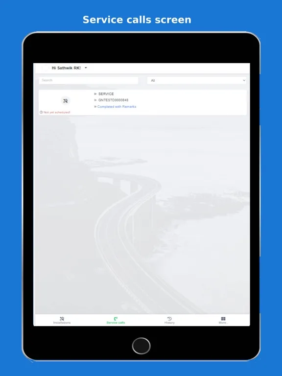 Zrzuty ekranu Fleetly - Service Engineer iPad 