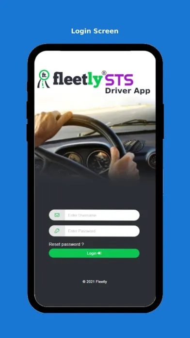 Tangkapan layar Fleetly STS -Driver App