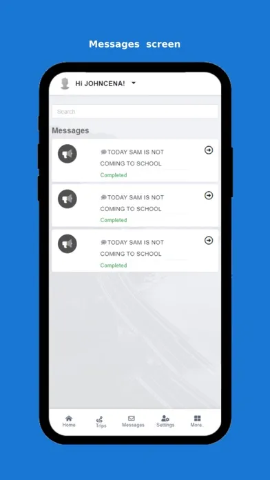 Tangkapan layar Fleetly STS -Driver App