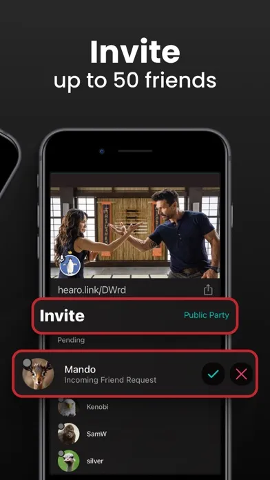 Hearo - Watch Party Ekran Görüntüleri