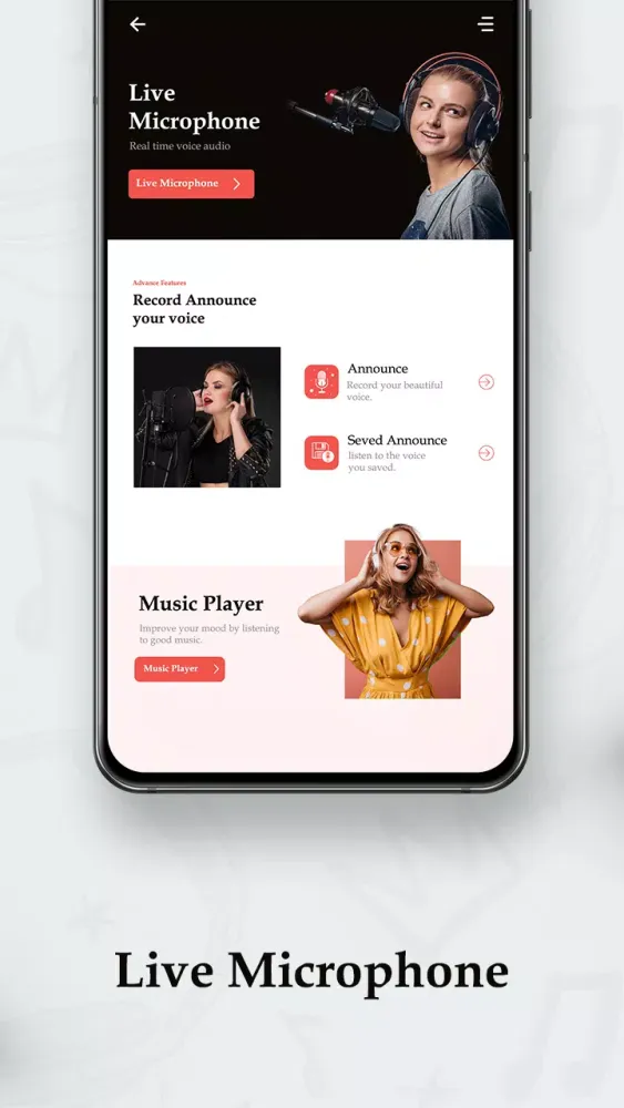 Live MIC- Bluetooth Microphone স্ক্রিনশট