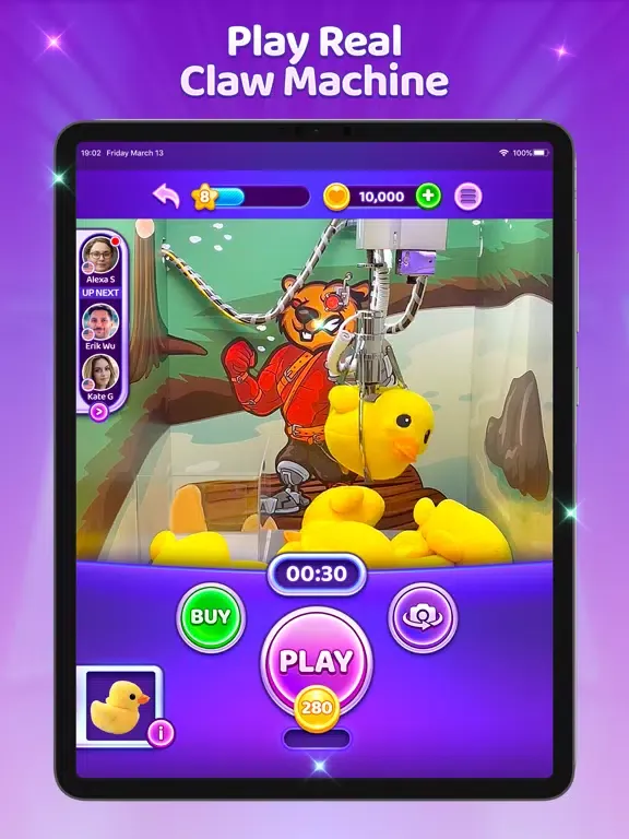 Capturas de pantalla de Swoopy: Play Real Claw Machine iPad 