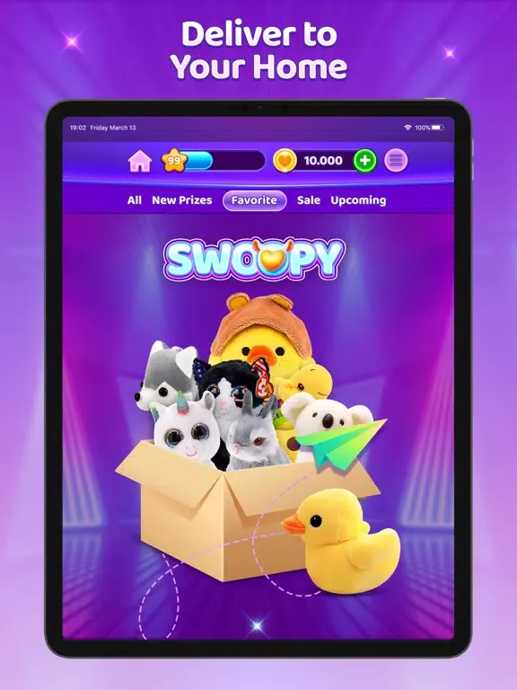 Capturas de pantalla de Swoopy: Play Real Claw Machine iPad 