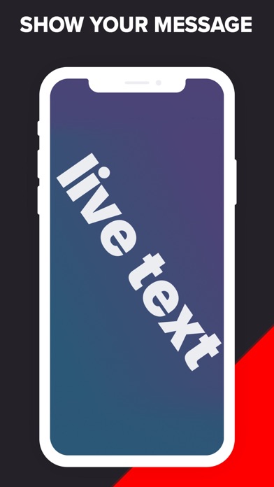 Live text - Text flasher Screenshots