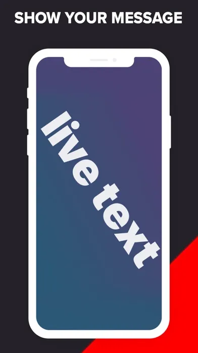 Live text - Text flasher Ekran Görüntüleri