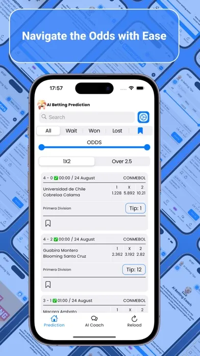 Скриншоты AI Betting Prediction