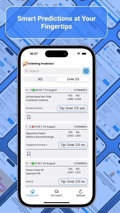 Скриншоты AI Betting Prediction
