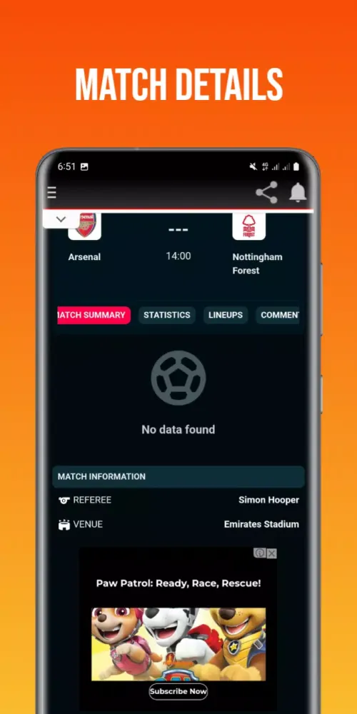 Скриншоты Livescore