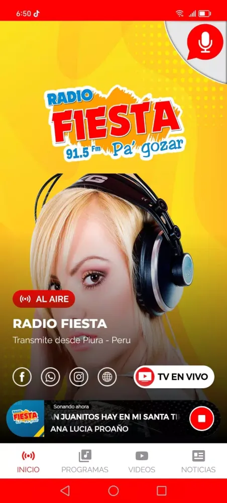 Radio Fiesta Piura Ekran Görüntüleri