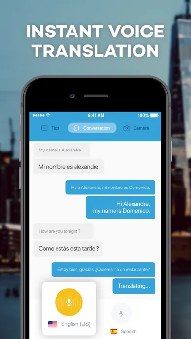 Capturas de tela do Translator ·
